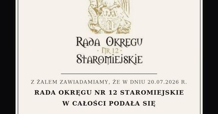 Rada Okręgu nr 12 Staromiejskie podała się do dymisji. W tle nieporozumienia w sprawie parkingów na starówce