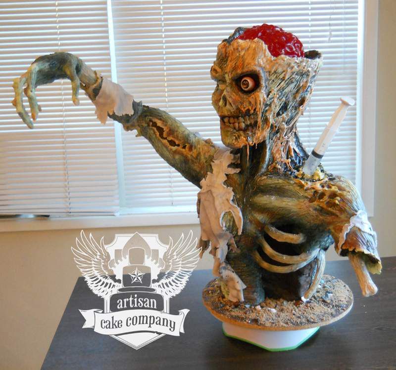 WTF dnia: realistyczny tort zombie na koniec sezonu "The Walking Dead" 2