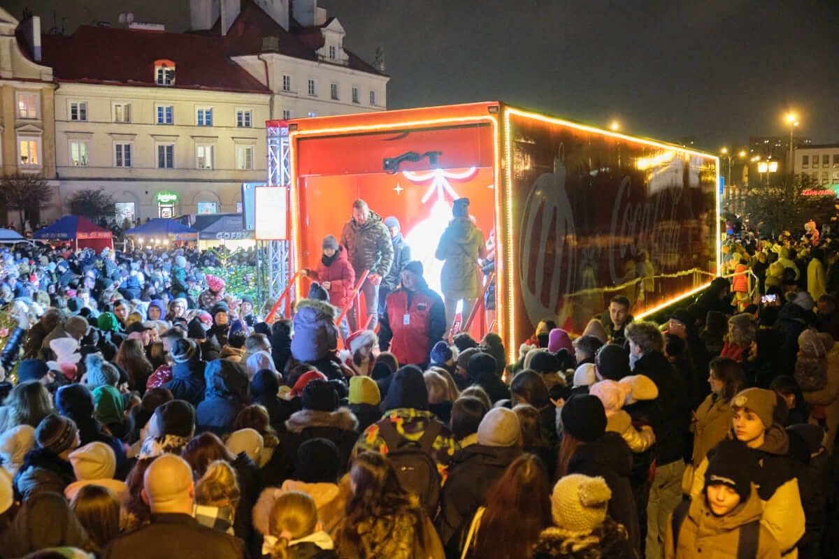 Ciężarówka Coca-Coli w Lublinie