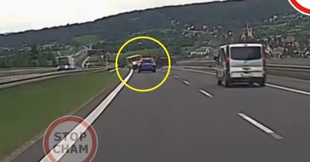 Nagle zaczęło nim miotać. Przerażające sceny na drodze