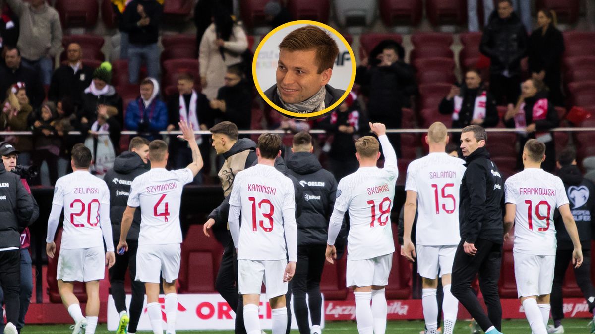 Na zdjęciu reprezentacja Polski. W ramce Marek Szkolnikowski