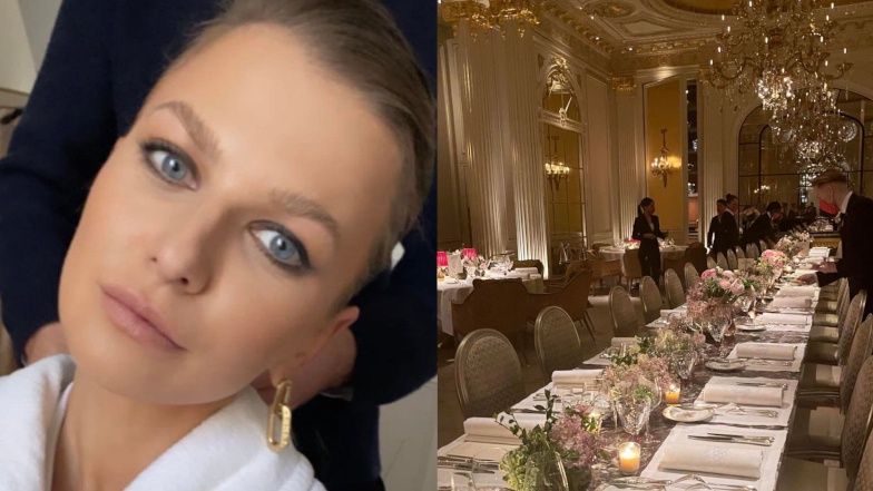 Anna Lewandowska na kolacji Louis Vuitton 