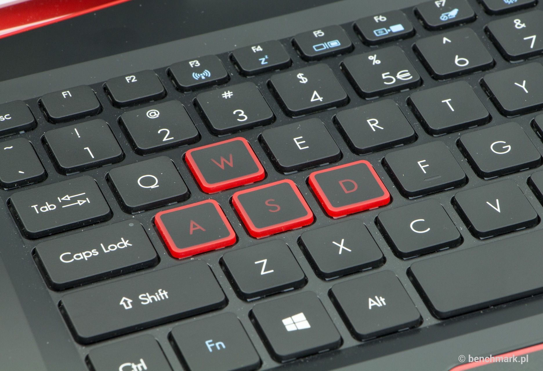 Acer Aspire VX 15 klawisze WASD