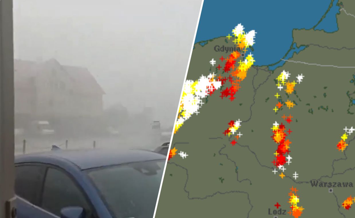 Zaczęło się. Ostrzeżenia IMGW się spełniły, są nagrania
