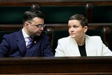 wiceminister kultury M. Wróbel i minister kultury M. Cienkowska