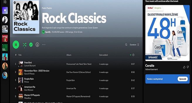 Marka CeraVe po raz pierwszy z kampanią na Spotify