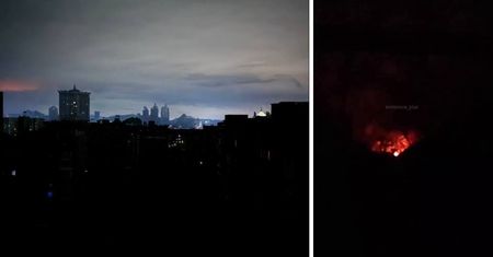 Donieck pogrążył się w ciemnościach po ataku dronów