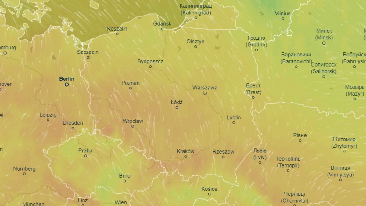 Jest najnowsza prognoza pogody