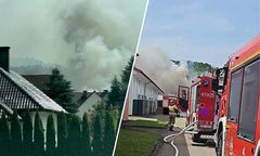 "Zostańcie w domach, zamknijcie okna". Potężny pożar w Pcimiu