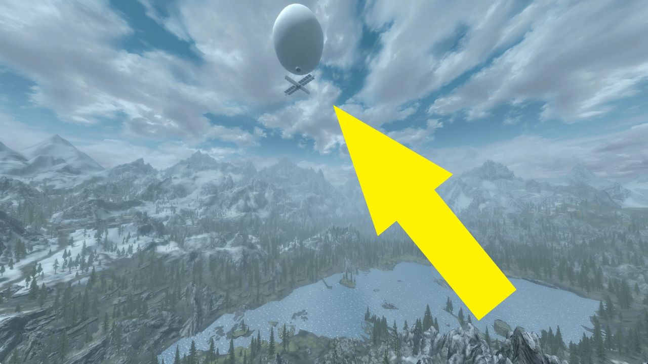 Chiński balon szpiegowski pojawił się w Skyrim. Jak go zestrzelić bez F-22?
