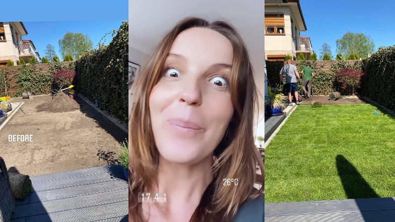 Agnieszka Włodarczyk chwali się ogródkiem