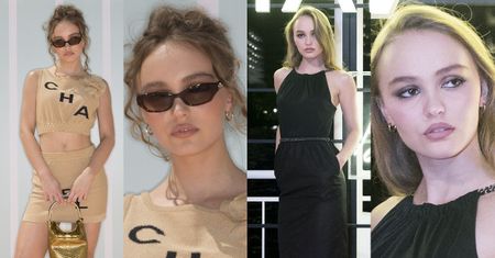 Lily-Rose Depp w dwóch stylizacjach na pokazie Chanel