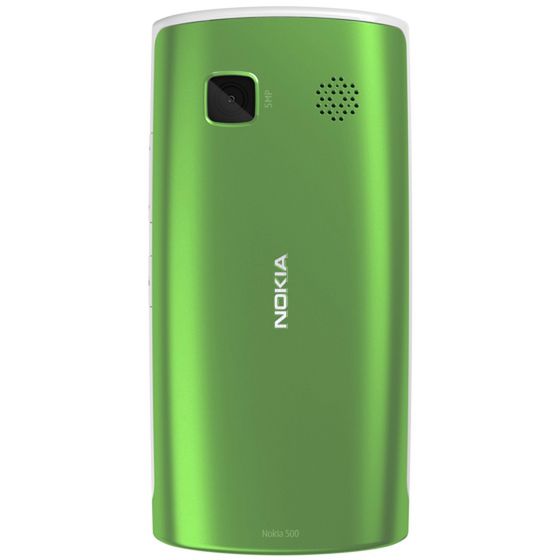 Nokia 500 z kolorowym tylnym panelem