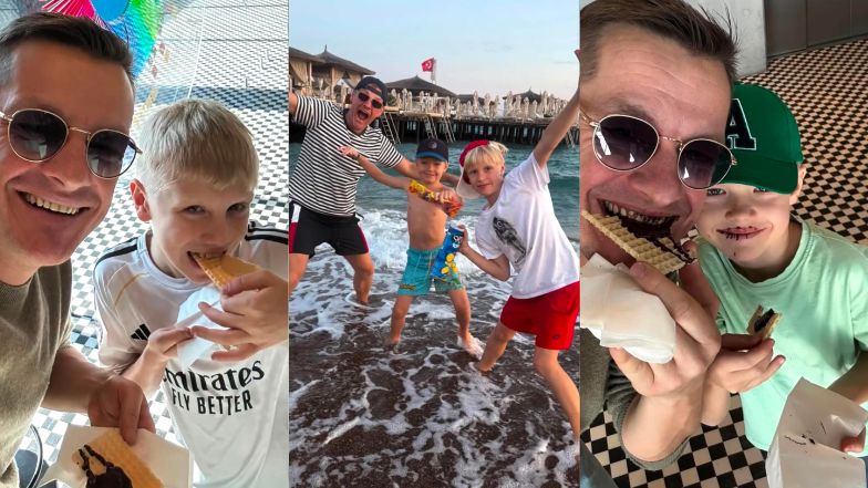 Marcin Mroczek pokazał ujęcia z synami