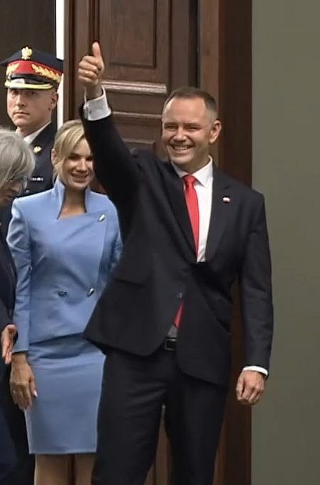 Karol Nawrocki z żoną Martą