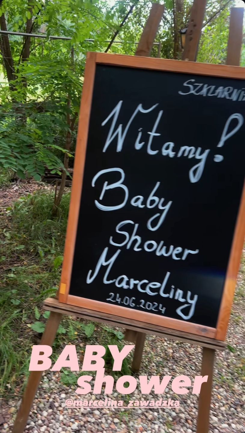 Marcelina Zawadzka wyprawiła ogrodowe baby shower
