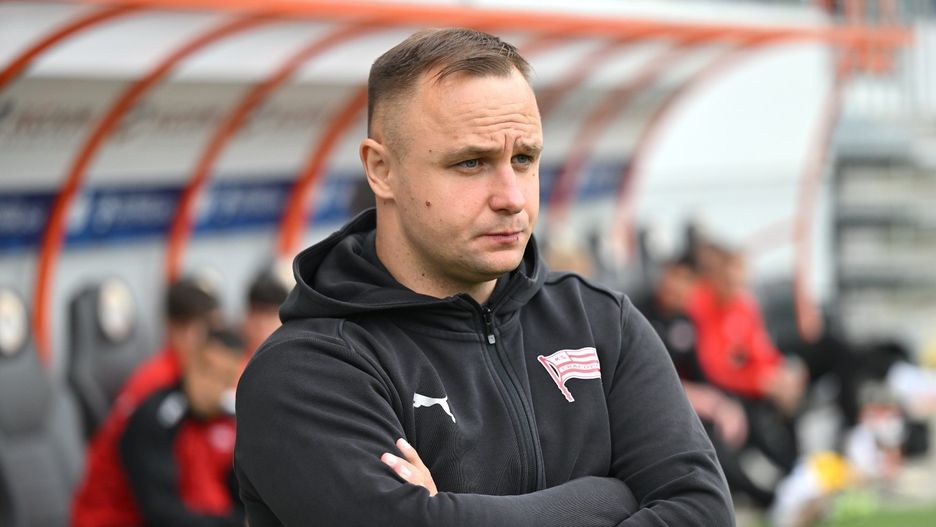 Trener Cracovii Dawid Kroczek