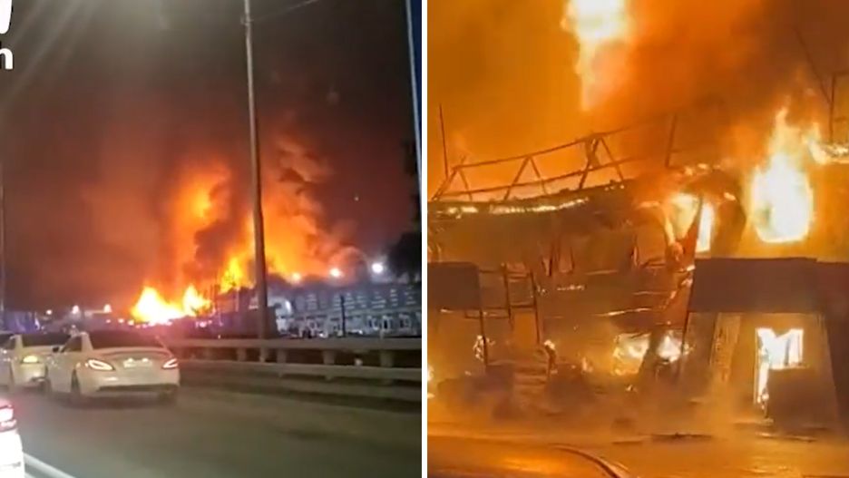 Płonęło 1200 metrów kwadratowych kompleksu