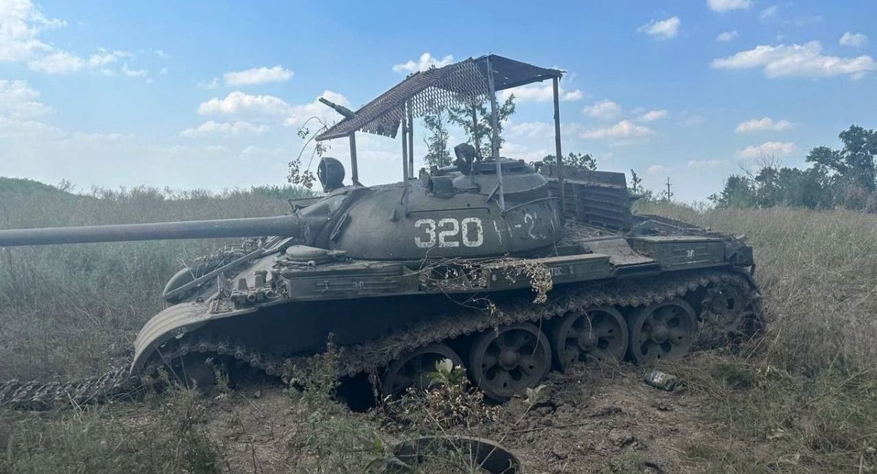 Zniszczony T-55