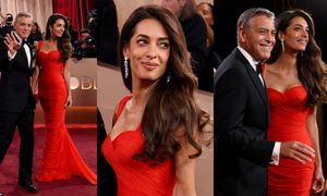 George Clooney i piękna Amal zadają szyku na Złotych Globach. Aktor narzekał na Polskę w wywiadzie przed galą (ZDJĘCIA)