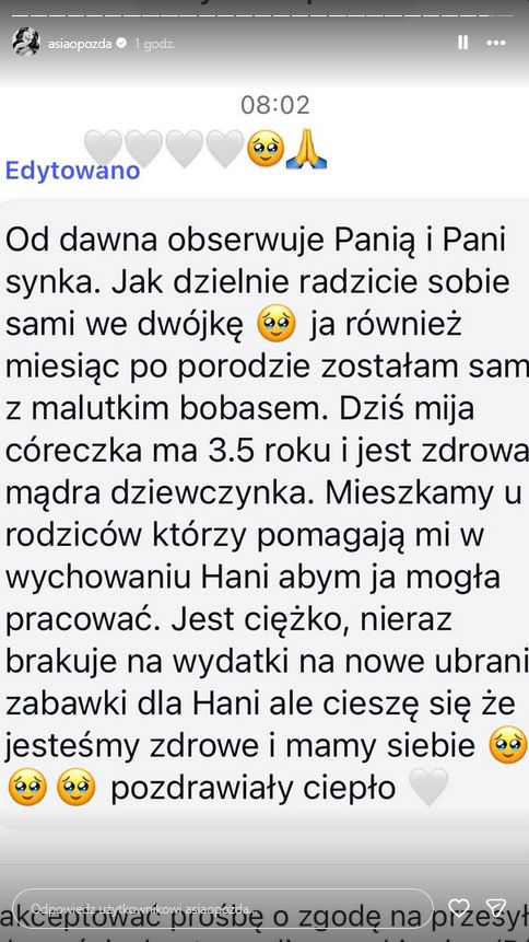 Joanna Opozda o samotnym macierzyństwie