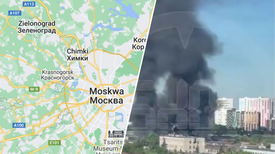 Ogromny pożar pod Moskwą