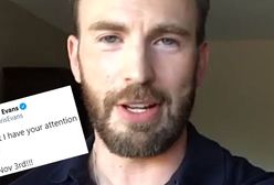 Chris Evans przypadkowo opublikował rozebrane zdjęcie na Instagramie. Teraz się tłumaczy