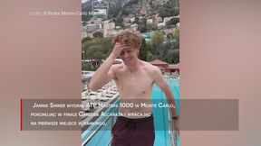 Wrócił na szczyt i... skoczył do wody. Szalona radość Sinnera [WIDEO]