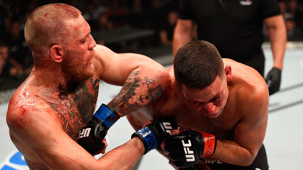 Getty Images /  Josh Hedges/Zuffa LLC/Zuffa LLC  / Na zdjęciu: walka Conor McGregor vs Nate Diaz 2