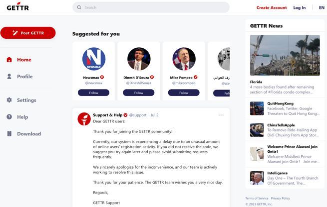 Były doradca Donalda Trumpa uruchomił portal społecznościowy Gettr