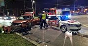 Lublin: Wjechał na czerwonym. Na rondzie doprowadził do zderzenia z lexusem