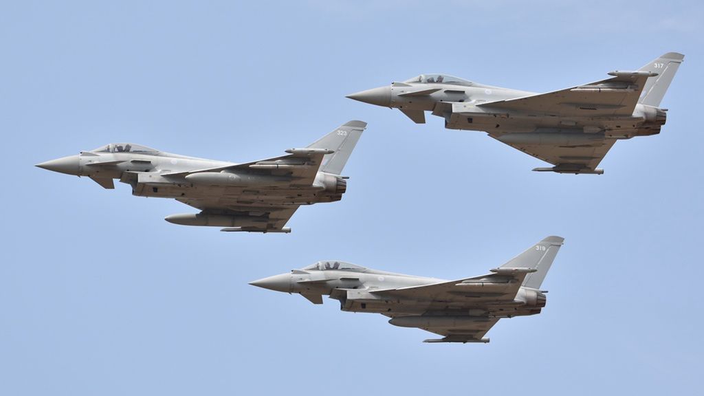 Typhoony stanowią podstawowy typ samolotu bojowego Royal Air Force