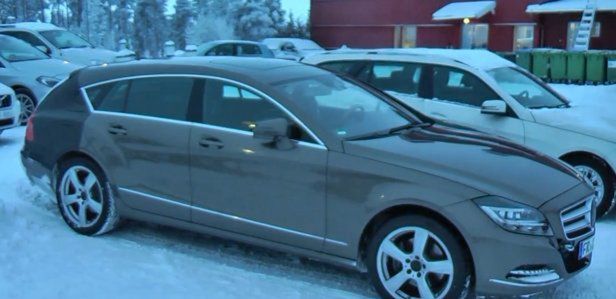 Mercedes CLS Shooting Brake wyszpiegowany  w Szwecji [wideo]