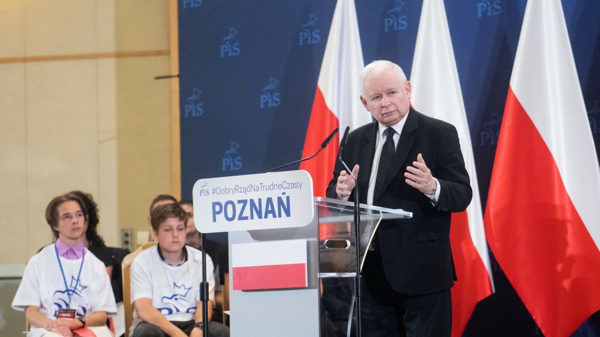 Jarosław Kaczyński 23 lipca odwiedził Poznań  /Lukasz Gdak/East News