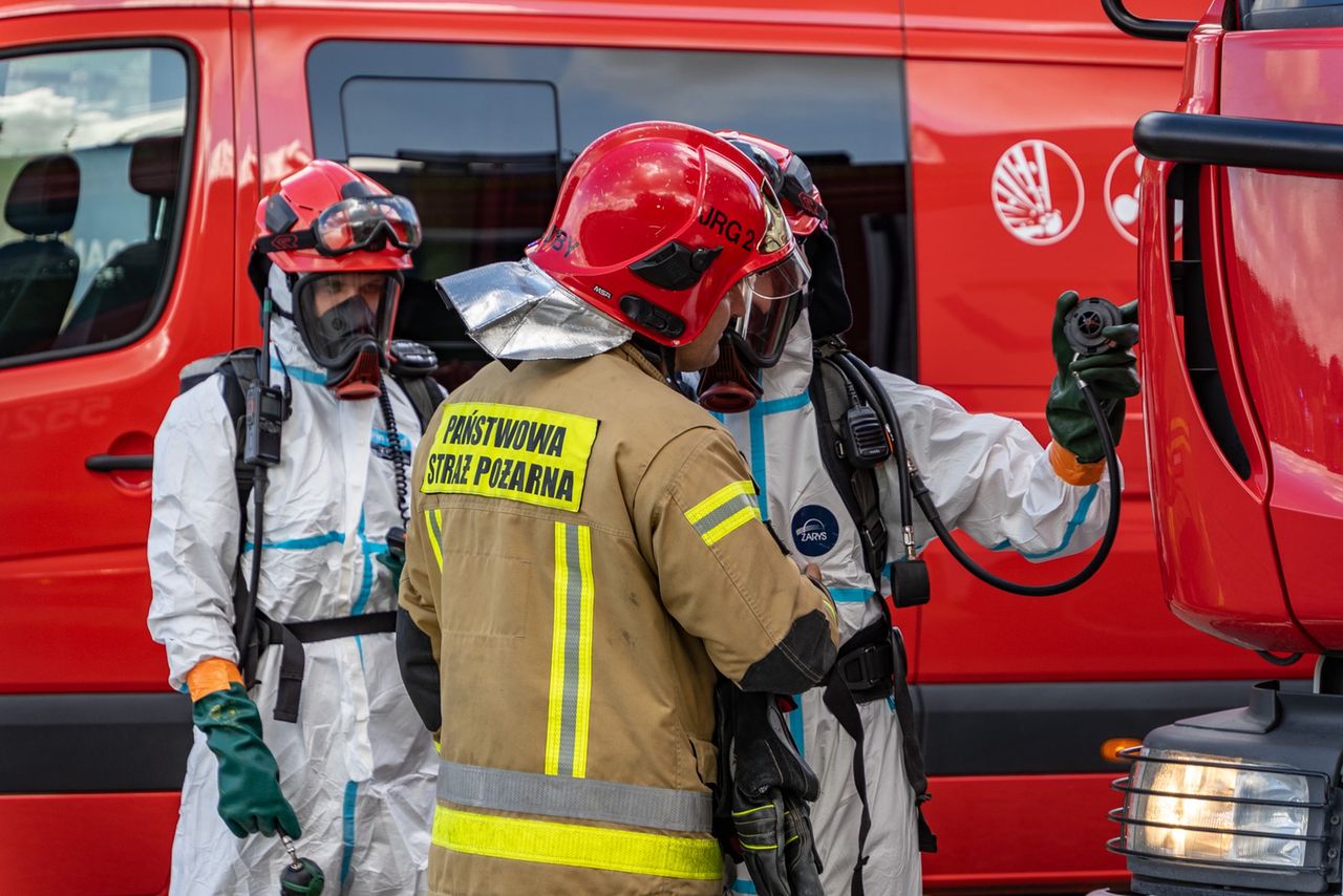 Lotnisko 25 - ćwiczenia służb ratowniczych w Pile