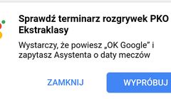 Asystent Google udzieli kibicom informacji o wynikach Ekstraklasy