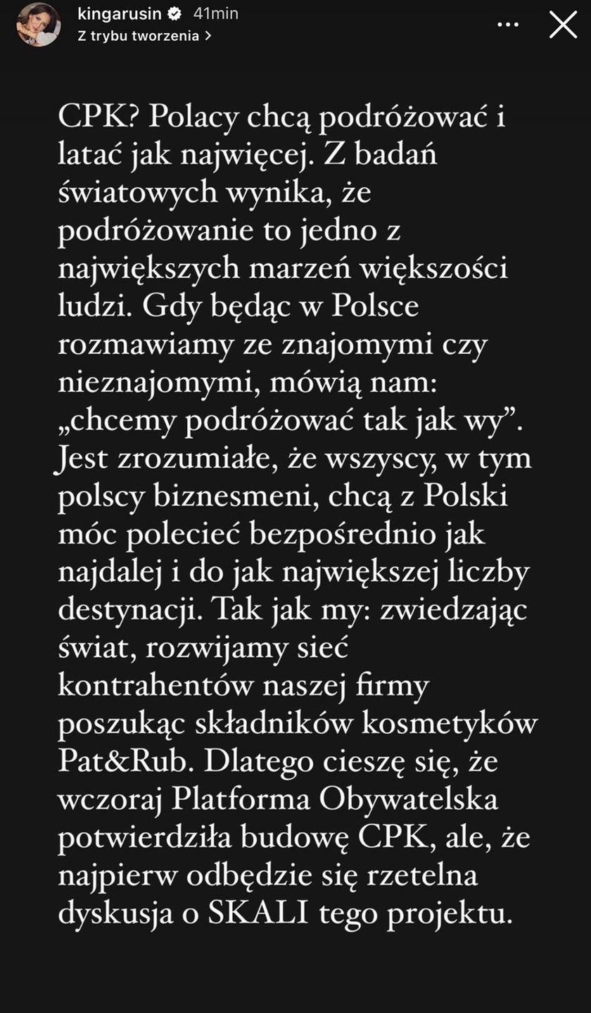 Komentarze na profilu Kingi Rusin