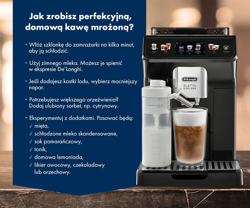 Jak zrobisz perfekcyjną, domową kawę mrożoną? - infografika.