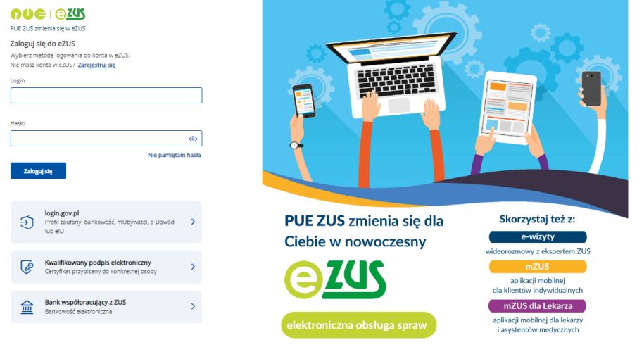 Nowy ekran logowania