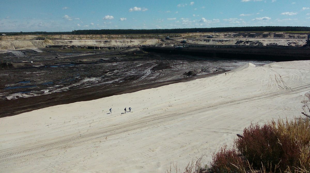 Aktywiści weszli na teren odkrywki węgla brunatnego