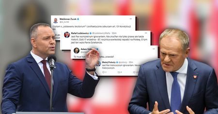 Wpis o oddaniu terytorium wywołał burzę. KPRP broni Nawrockiego