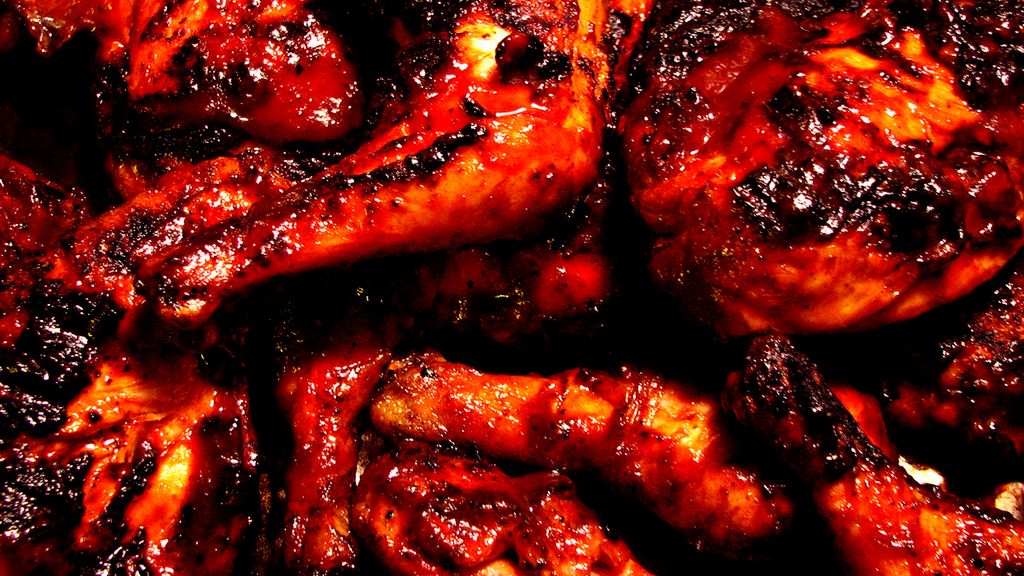 Pieczone mięso z bobra