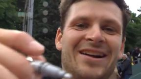 Jedno słowo. Oto co na kamerze napisał Hurkacz