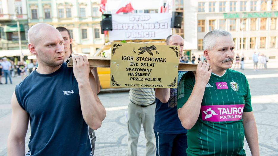 uczestnicy marszuMaciej Kulczy�skidemonstracja, manifestacja, marsz, poch�d, policja, protest, przemoc, �y� lat 25