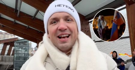 Robert Pasut wziął udział w manifestacji na Słowacji. Porwał tłum słowami o Putinie