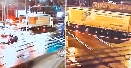 Ciężarówką pod prąd po centrum Piły. Kierowca był pijany