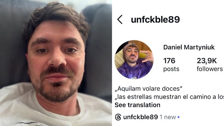 Daniel Martyniuk zmienił nazwę swojego profilu na Instagramie