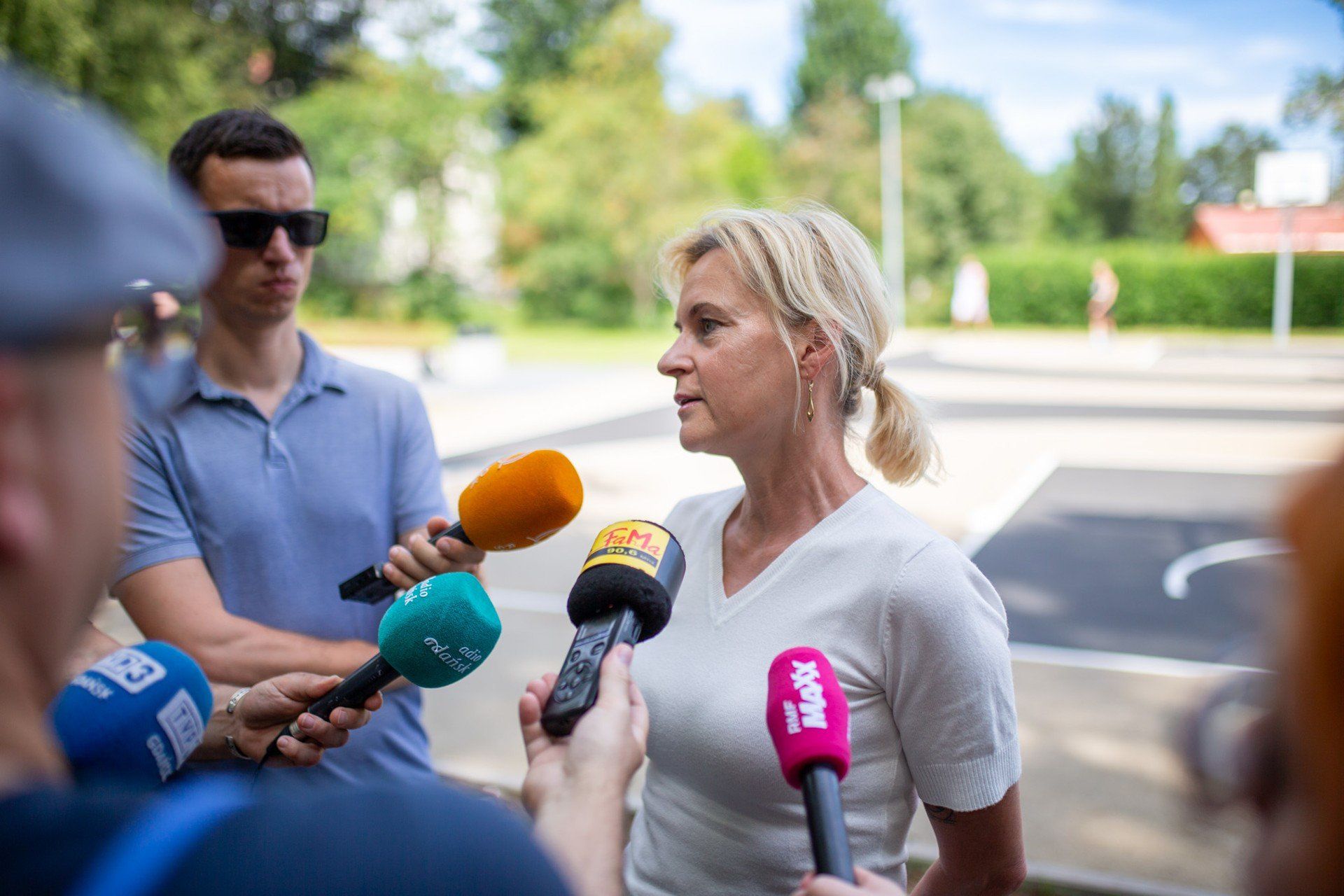 W Parku Kultury i Wypoczynku w Słupsku powstały cztery nowe boiska do koszykówki 3x3