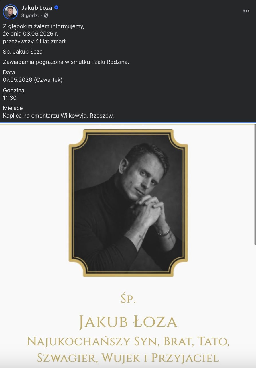 Jakub Łoza nie żyje