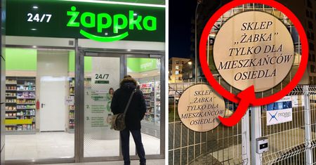 Żabka nie dla wszystkich. Niecodzienny napis na bramie osiedla w Katowicach
